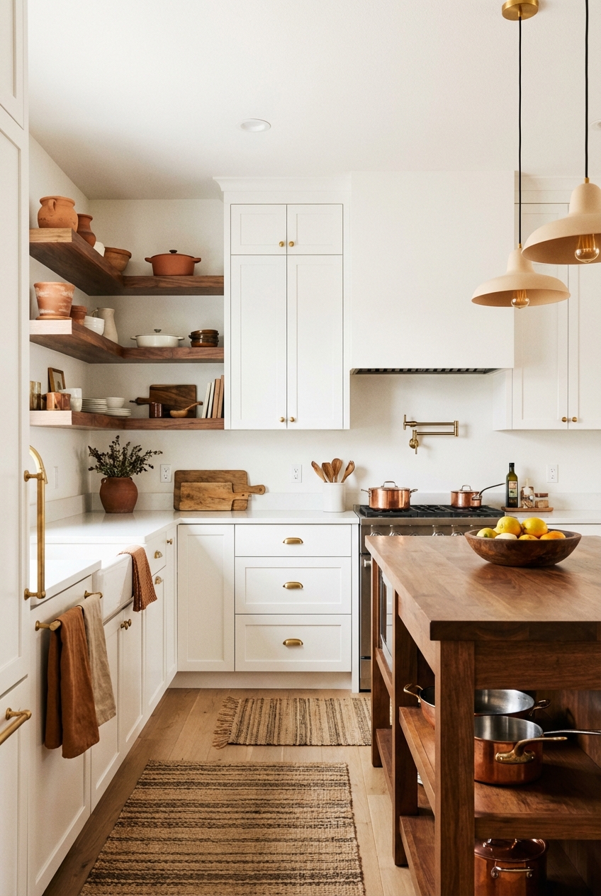 Warm up a White Kitchen: the 9 – Step Cheat Sheet