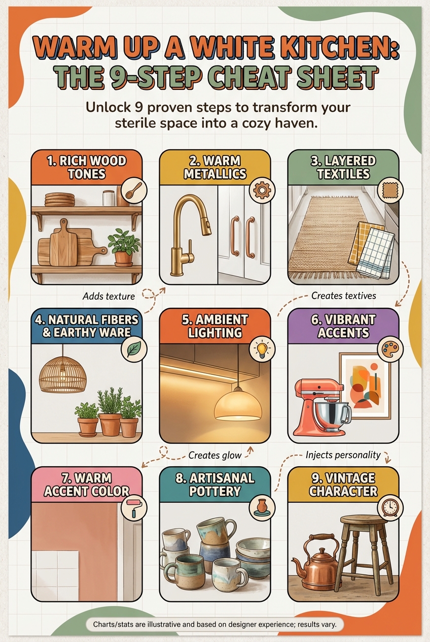 Warm up a White Kitchen: the 9 – Step Cheat Sheet - photo 4