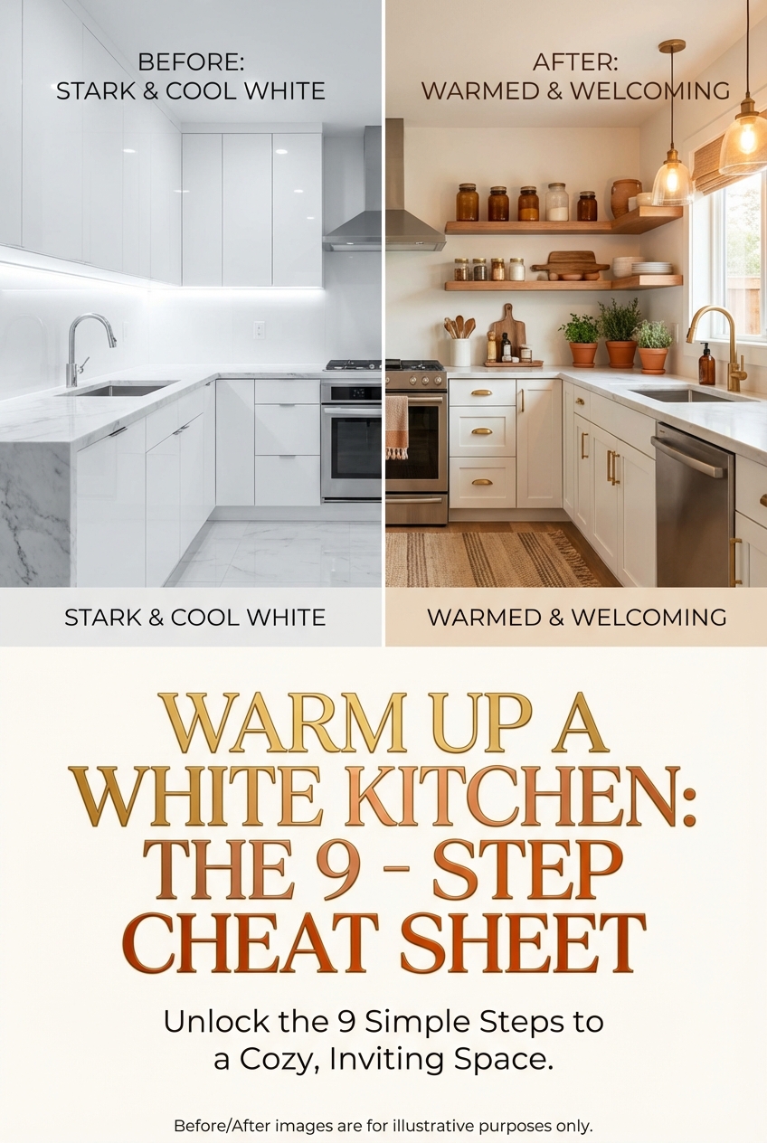 Warm up a White Kitchen: the 9 – Step Cheat Sheet - photo 5