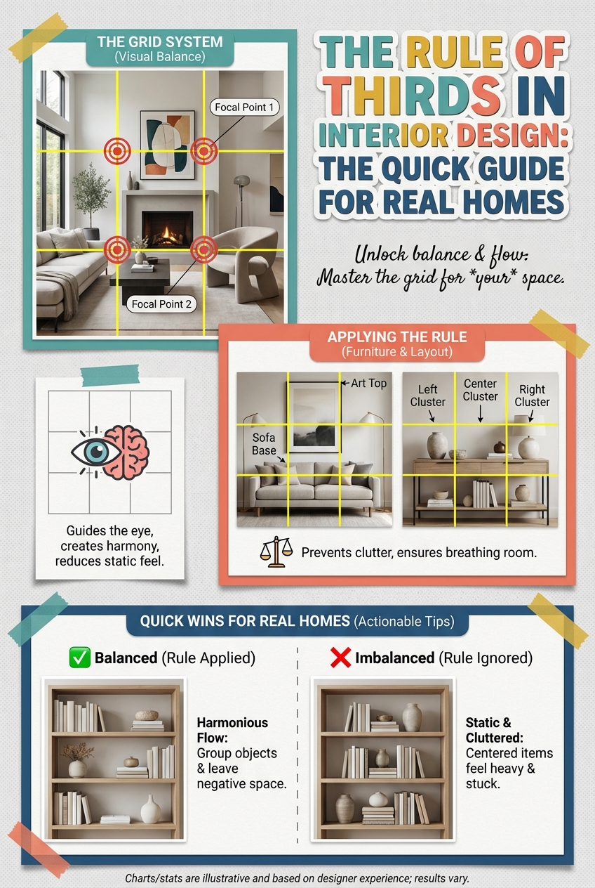 The Rule of Thirds in Interior Design: the Quick Guide for Real Homes - photo 4