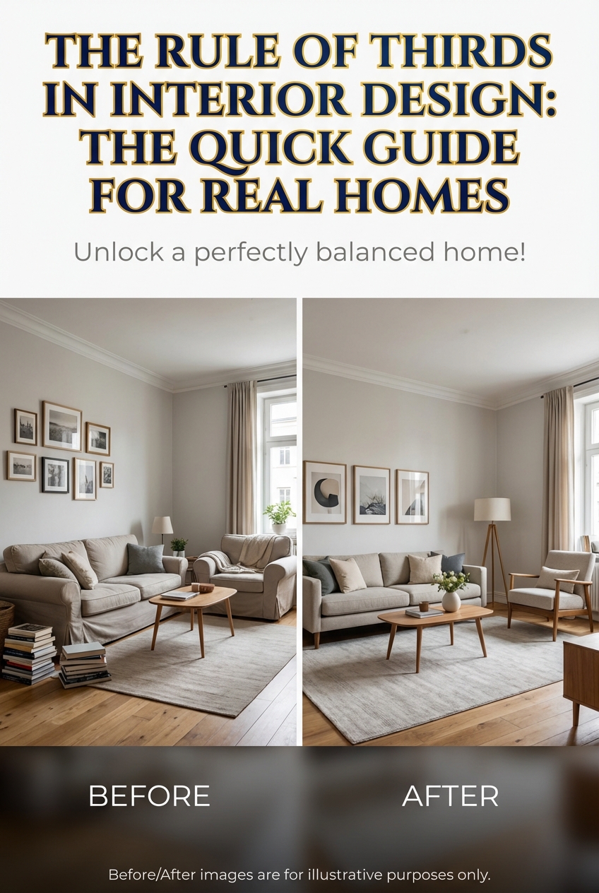The Rule of Thirds in Interior Design: the Quick Guide for Real Homes - photo 5