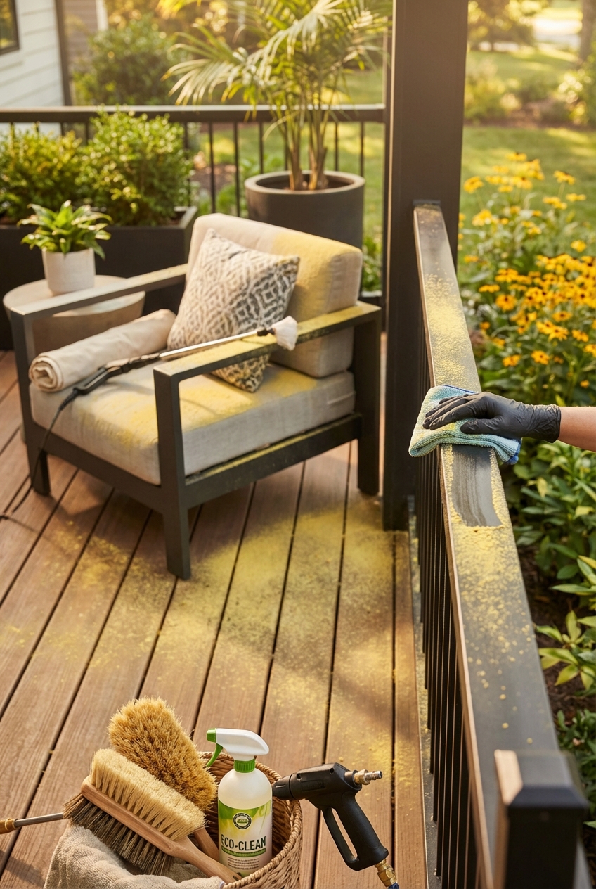 Clean Pollen Off Porch: 7 Smart Swaps (no Full Redo)