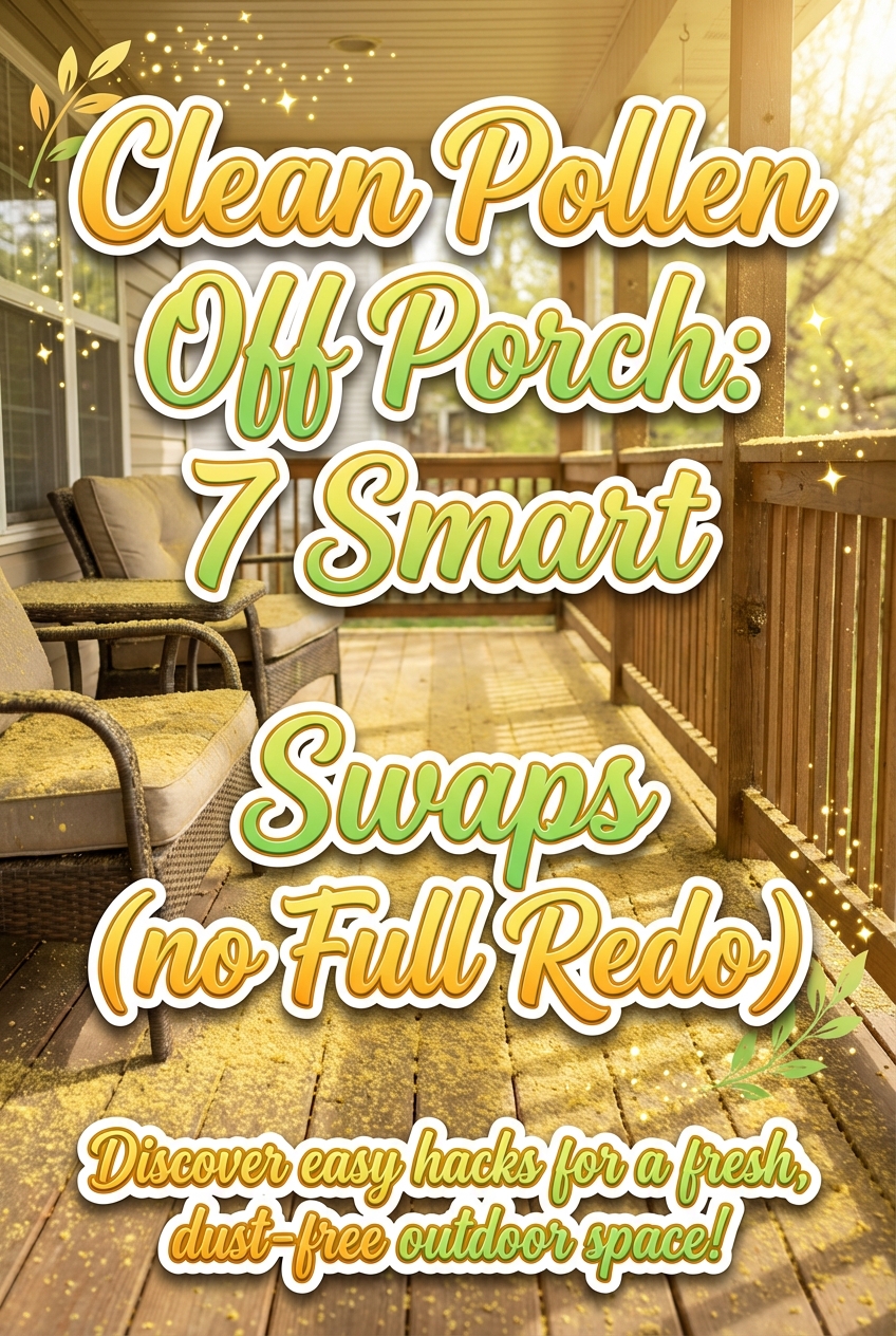 Clean Pollen Off Porch: 7 Smart Swaps (no Full Redo) - photo 2