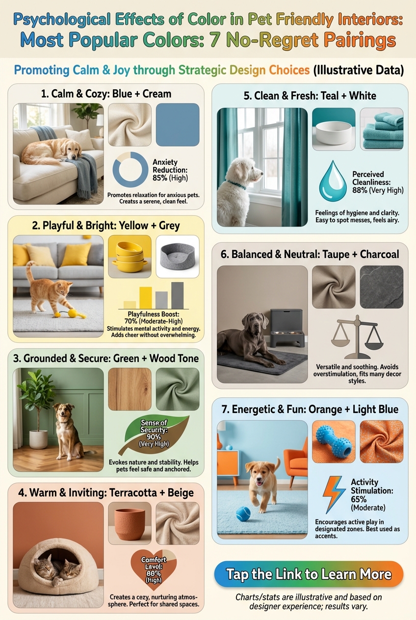 Psychological Effects of Color in Pet Friendly Interiors Most Popular Colors: 7 No – Regret Pairings - photo 3