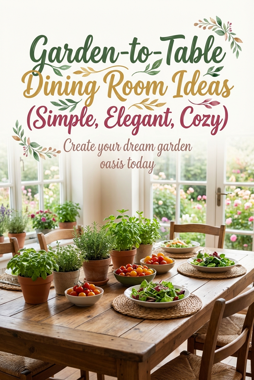 Garden-to-Table Dining Room Ideas (Simple, Elegant, Cozy) - photo 2