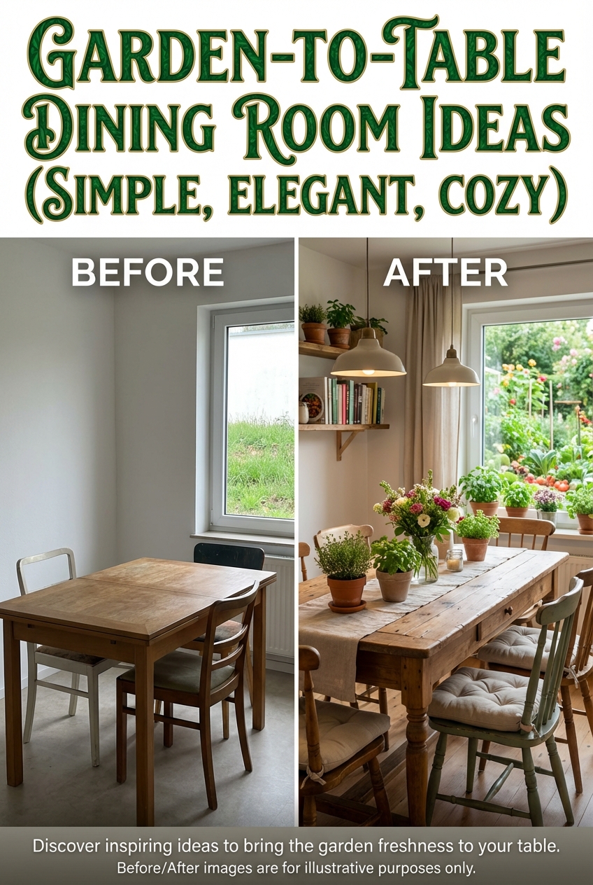 Garden-to-Table Dining Room Ideas (Simple, Elegant, Cozy) - photo 5