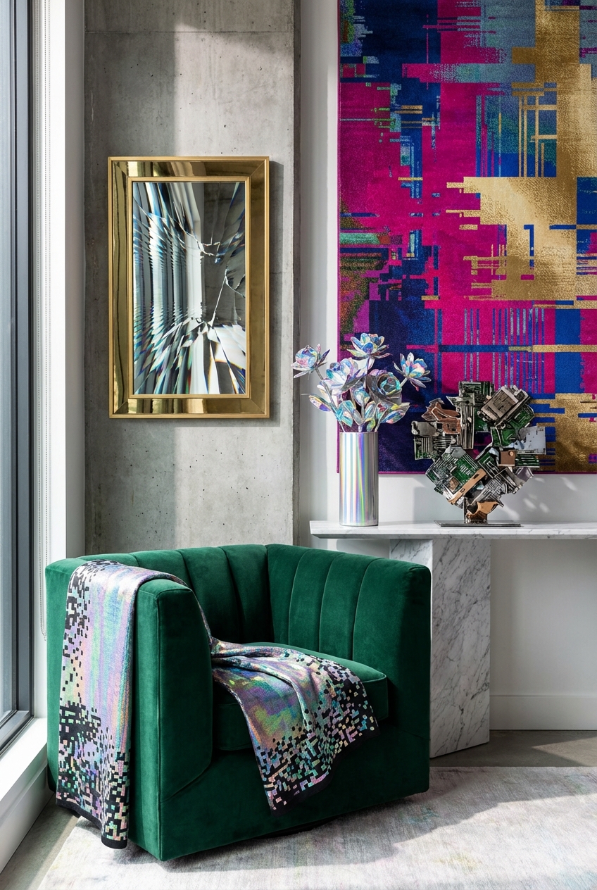 Glitchy Glam Decor for First-Time Decorators: Easy Rules