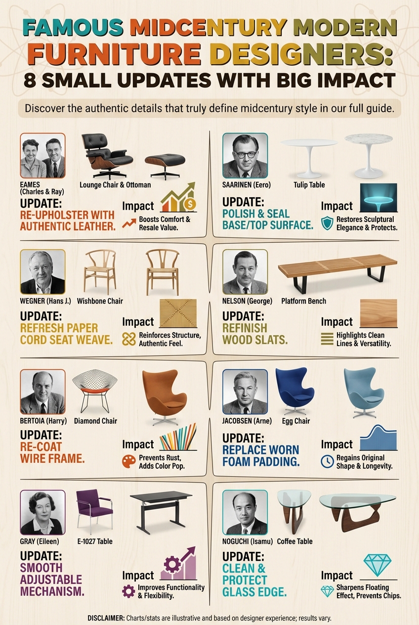 Famous Midcentury Modern Furniture Designers: 8 Small Updates with Big Impact - photo 3