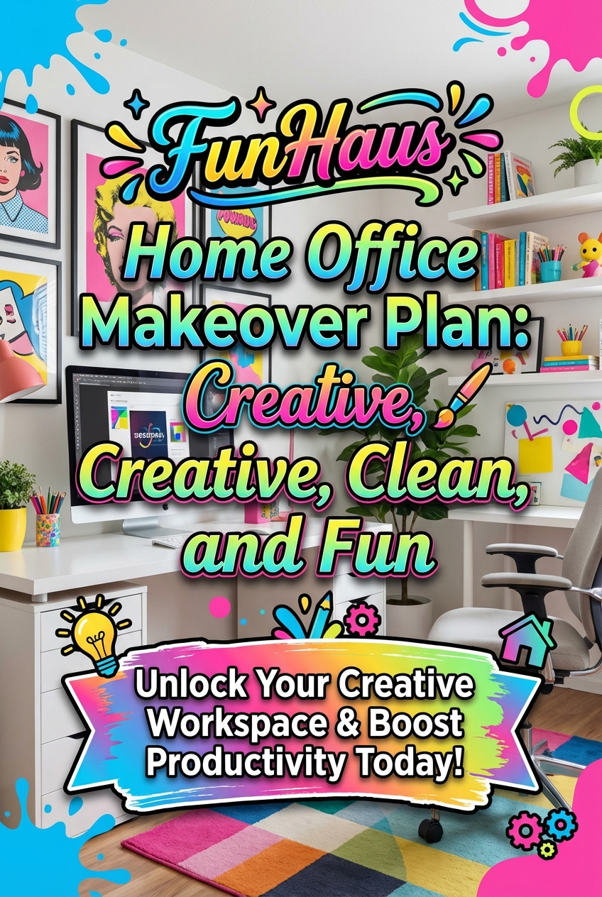 FunHaus Home Office Makeover Plan: Creative, Clean, and Fun - photo 2