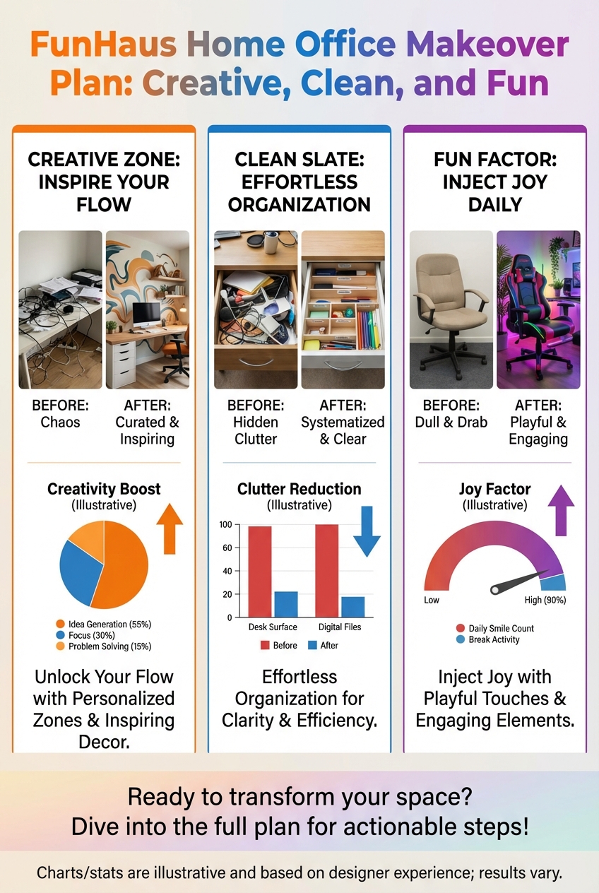 FunHaus Home Office Makeover Plan: Creative, Clean, and Fun - photo 3