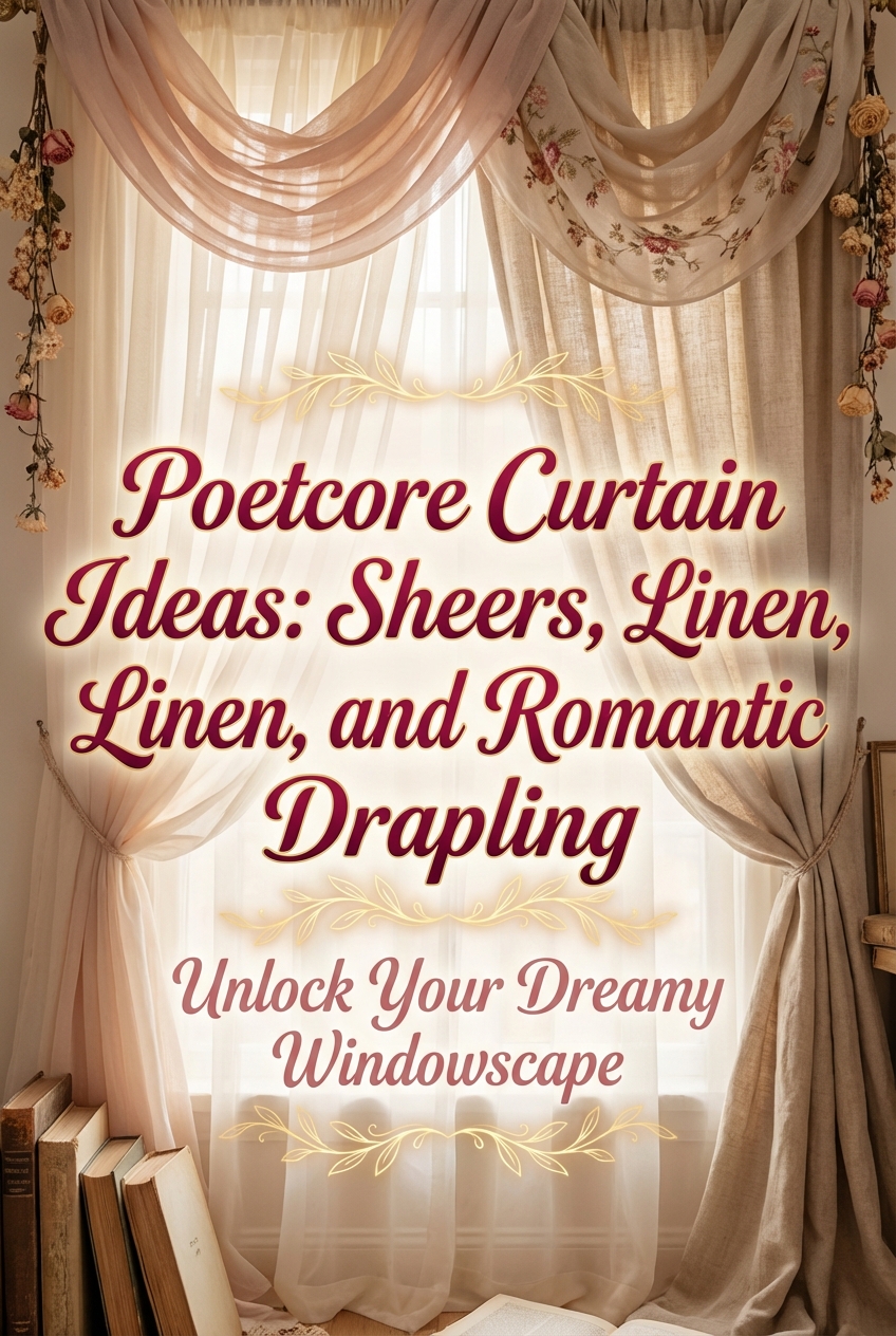 Poetcore Curtain Ideas: Sheers, Linen, and Romantic Draping - photo 2