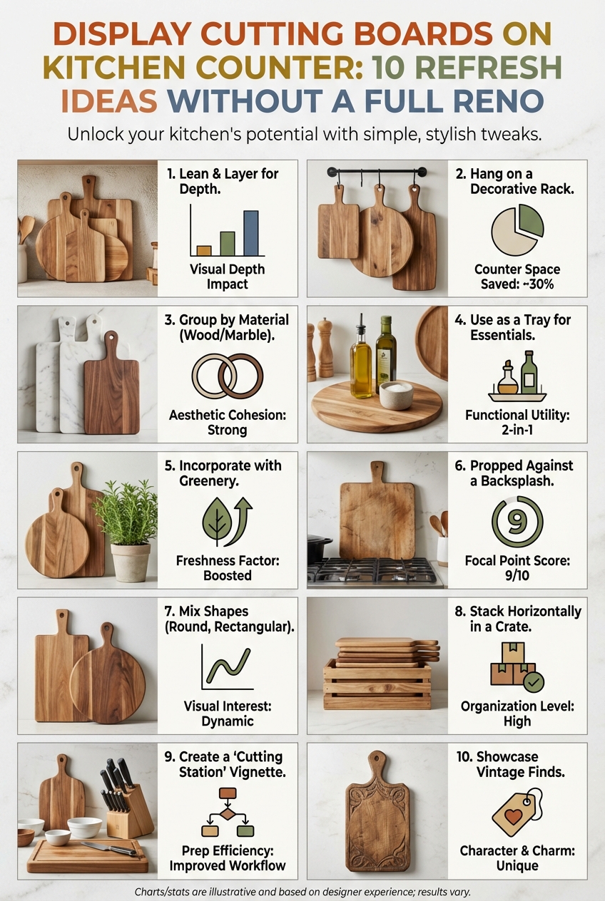 Display Cutting Boards on Kitchen Counter: 10 Refresh Ideas Without a Full Reno - photo 3