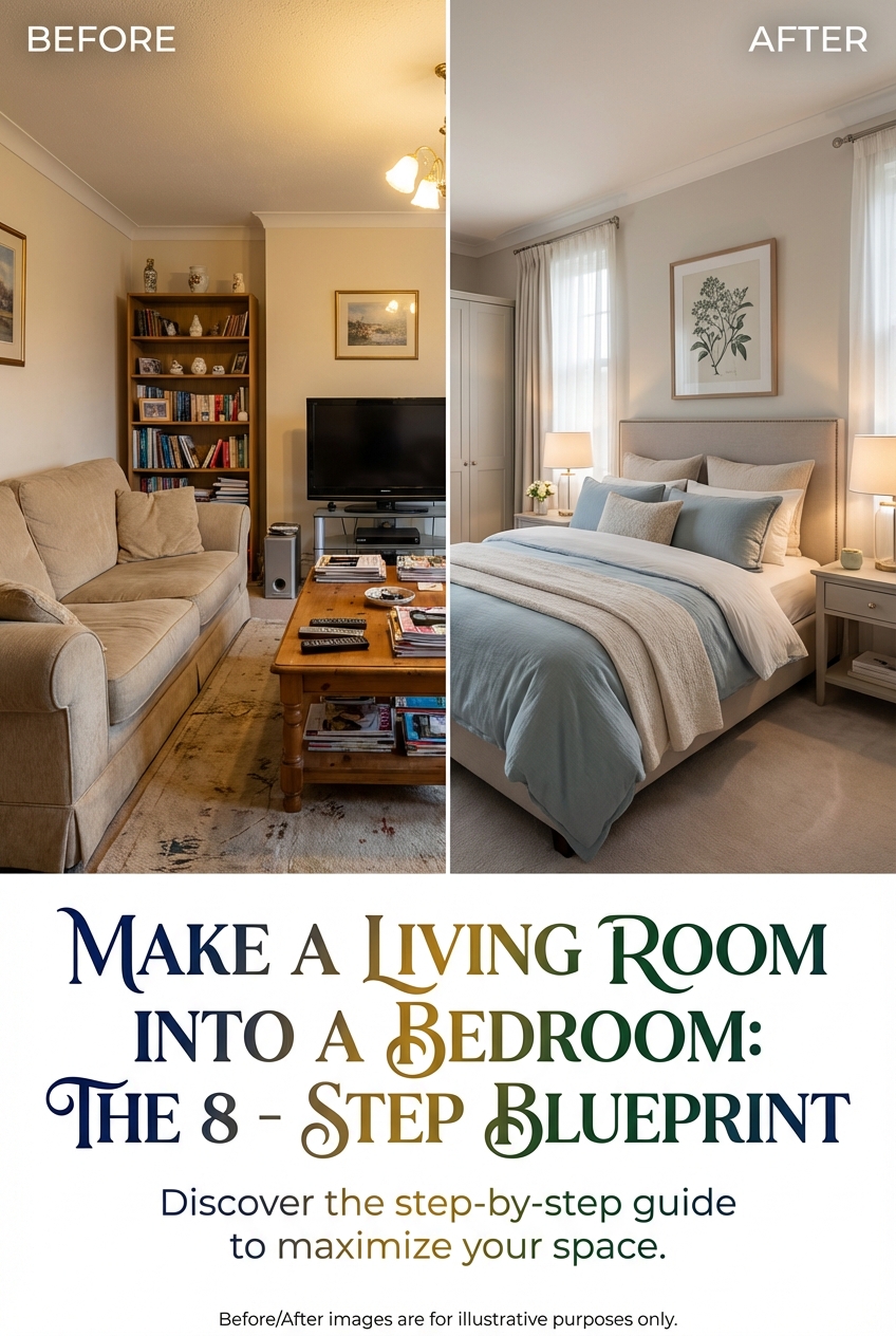 Make a Living Room into a Bedroom: the 8 – Step Blueprint - photo 5