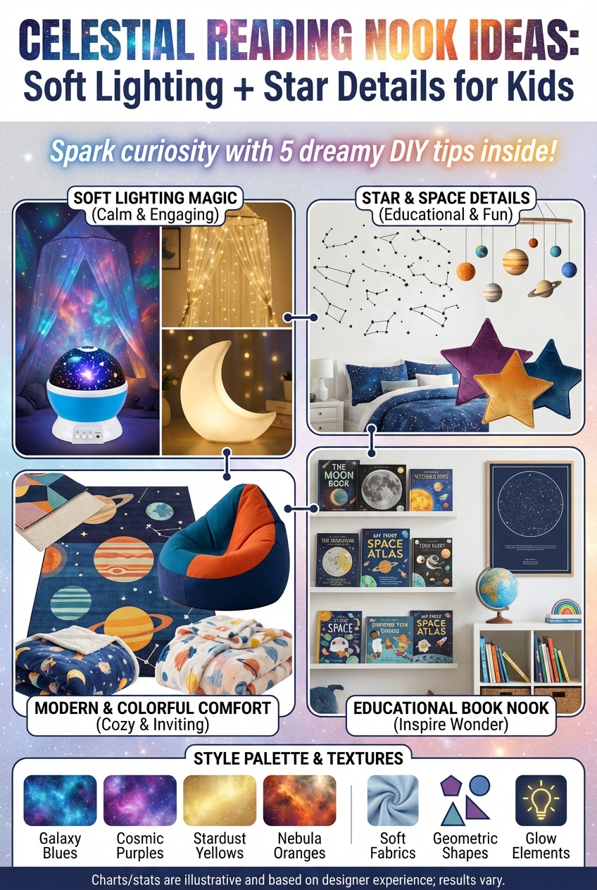 Celestial Reading Nook Ideas for Kids: Soft Lighting + Star Details - photo 4