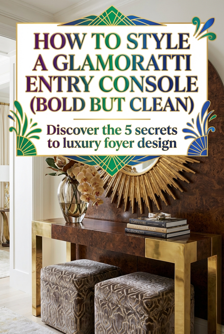 How to Style a Glamoratti Entry Console (Bold but Clean) - photo 2