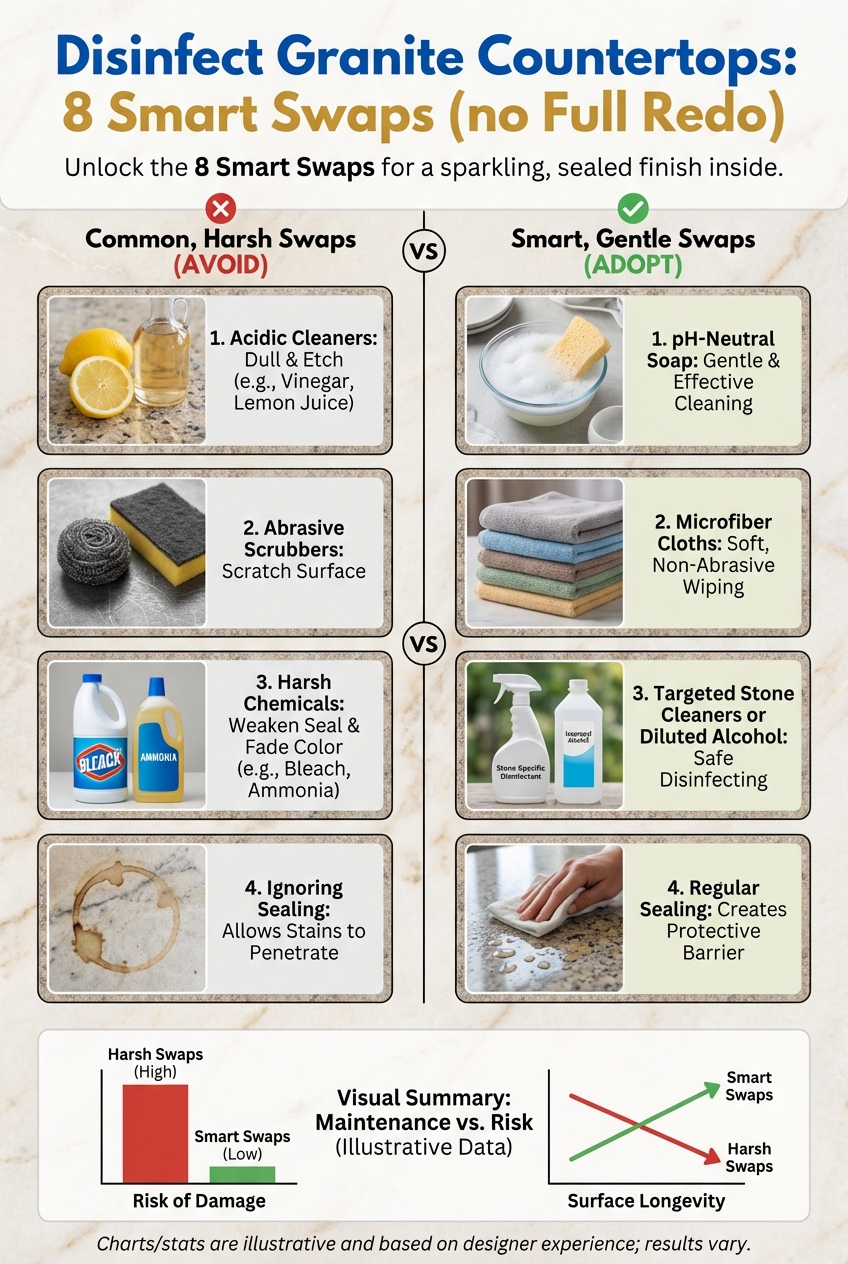 Disinfect Granite Countertops: 8 Smart Swaps (no Full Redo) - photo 3