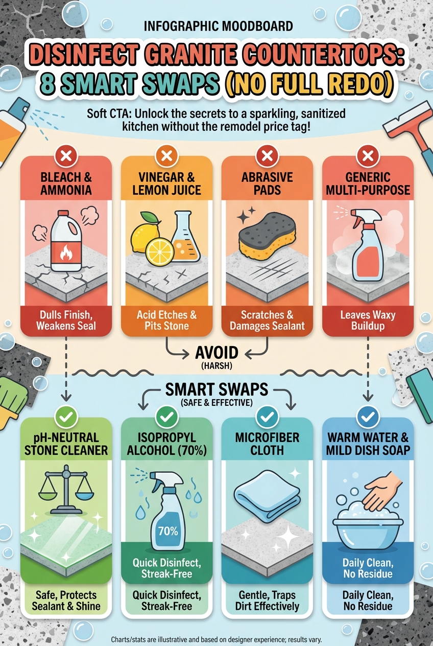 Disinfect Granite Countertops: 8 Smart Swaps (no Full Redo) - photo 4
