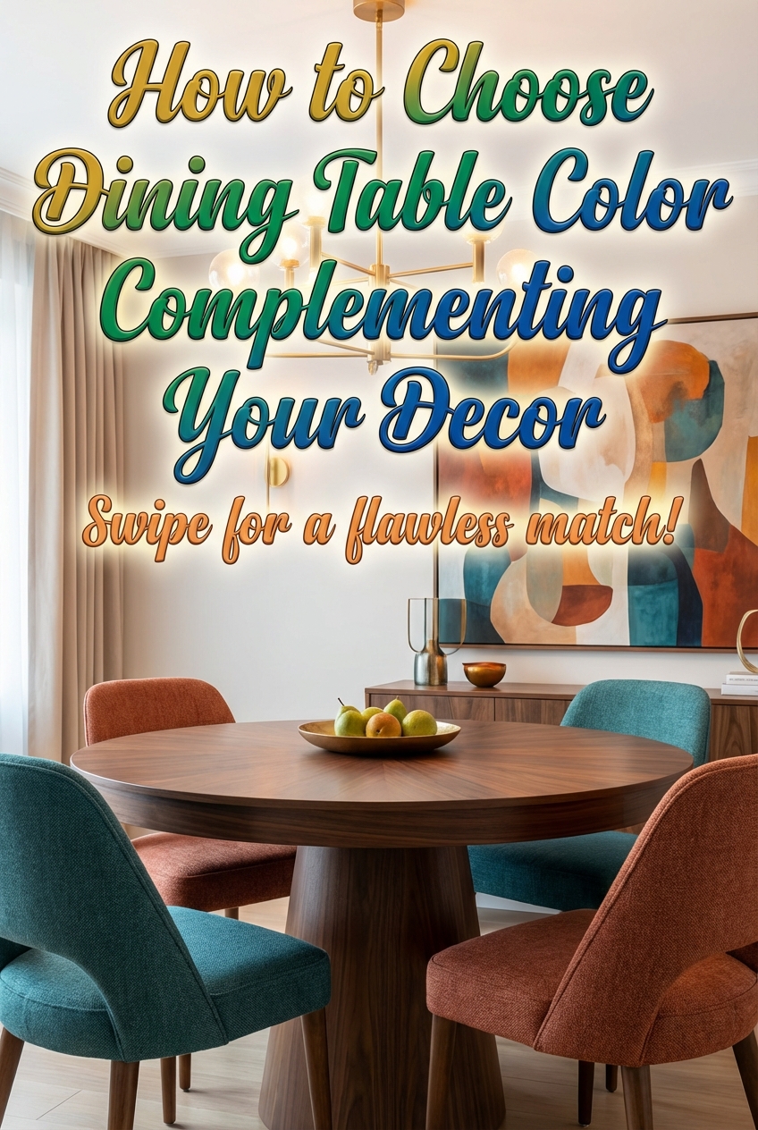 How to Choose Dining Table Color Complementing Your Decor - photo 2