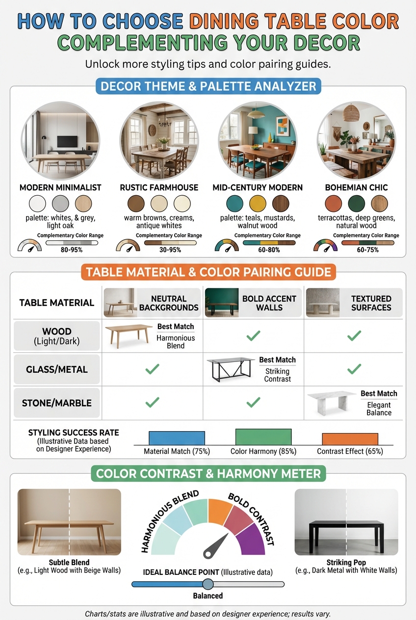 How to Choose Dining Table Color Complementing Your Decor - photo 3