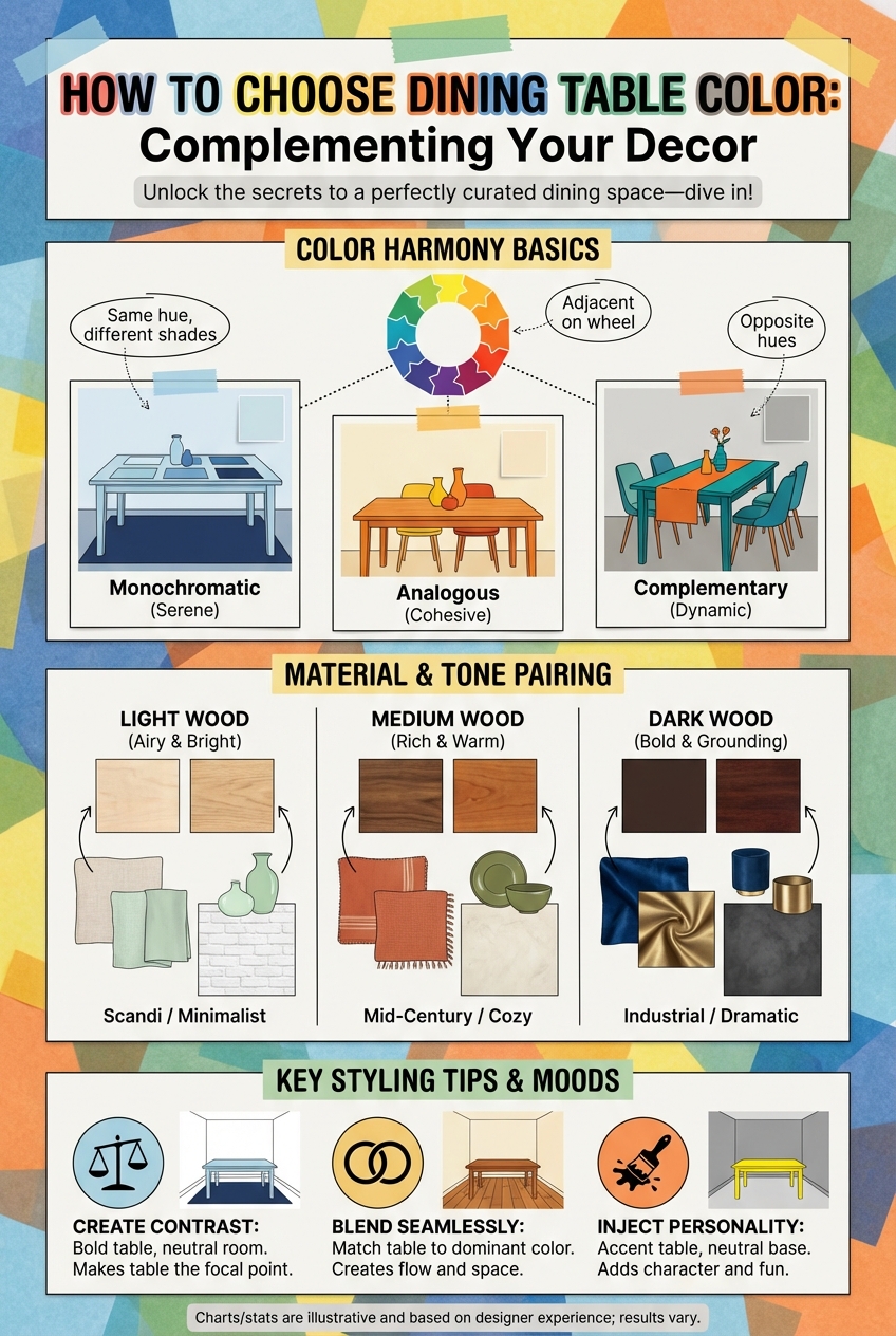 How to Choose Dining Table Color Complementing Your Decor - photo 4
