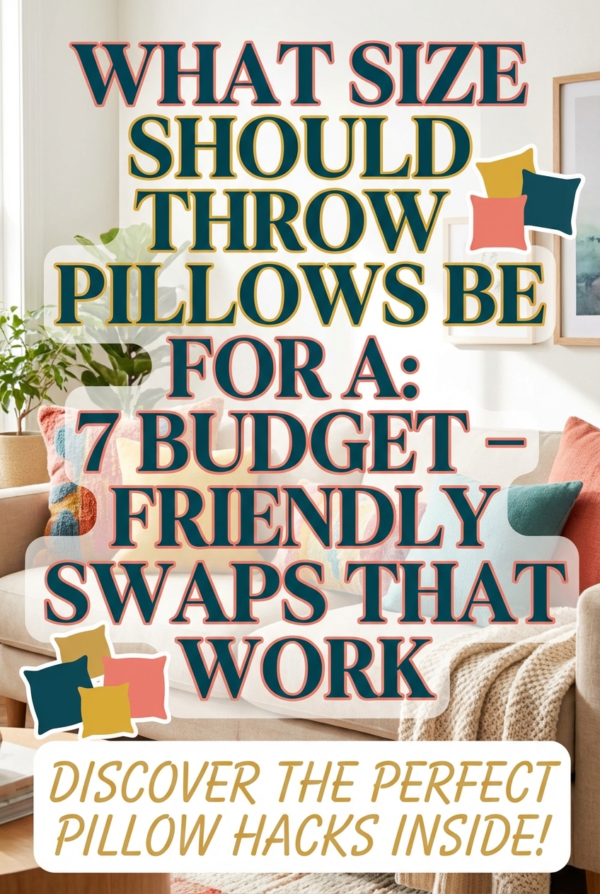 What Size Should Throw Pillows Be for a: 7 Budget – Friendly Swaps That Work - photo 2