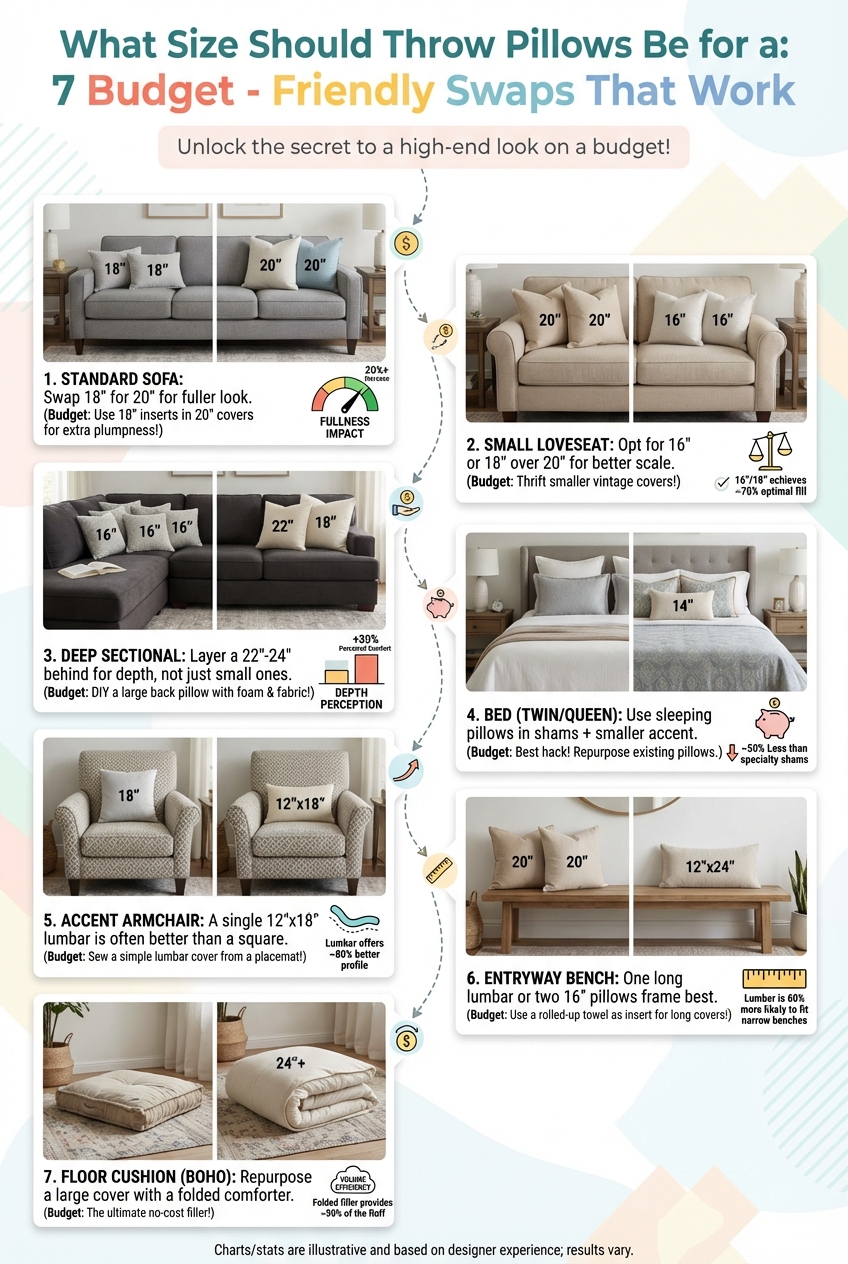 What Size Should Throw Pillows Be for a: 7 Budget – Friendly Swaps That Work - photo 3