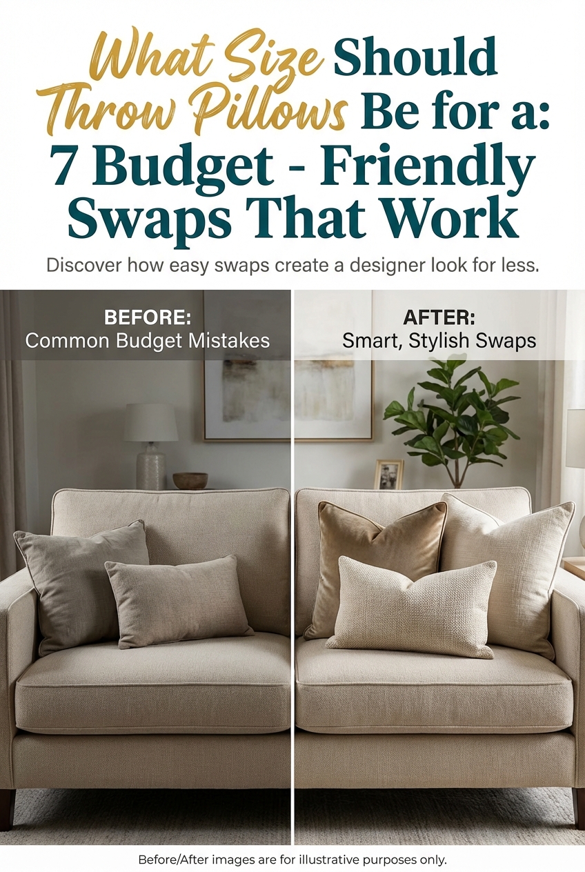 What Size Should Throw Pillows Be for a: 7 Budget – Friendly Swaps That Work - photo 5