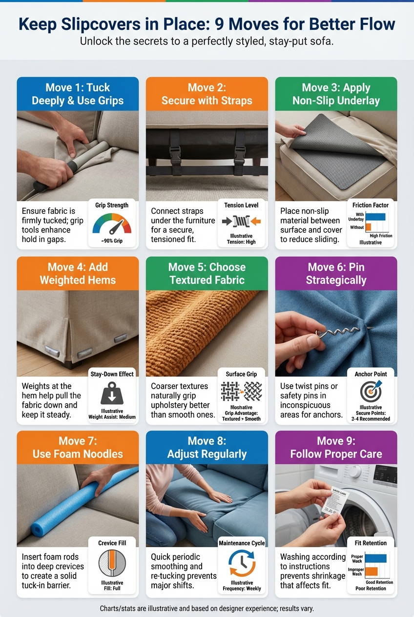 Keep Slipcovers in Place: 9 Moves for Better Flow - photo 3