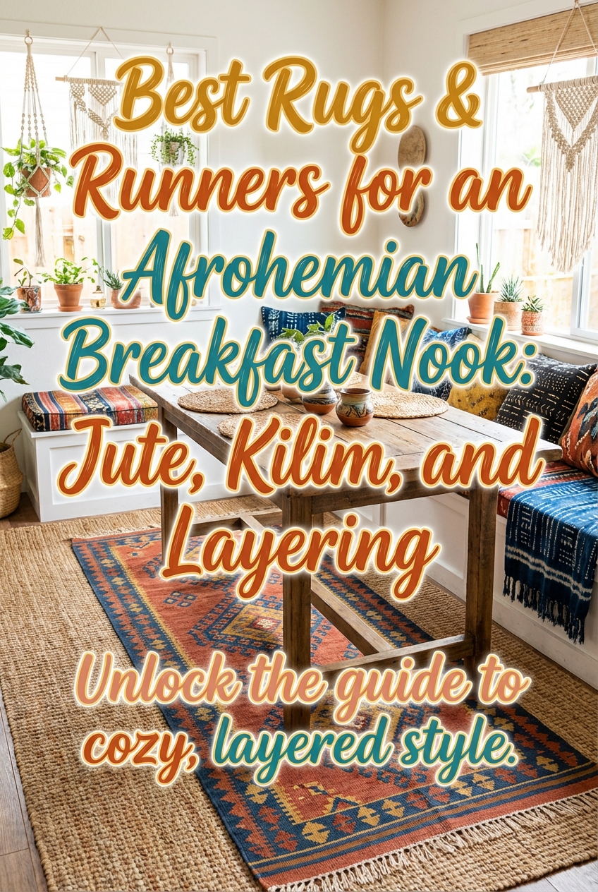 Best Rugs & Runners for an Afrohemian Breakfast Nook: Jute, Kilim, and Layering - photo 2