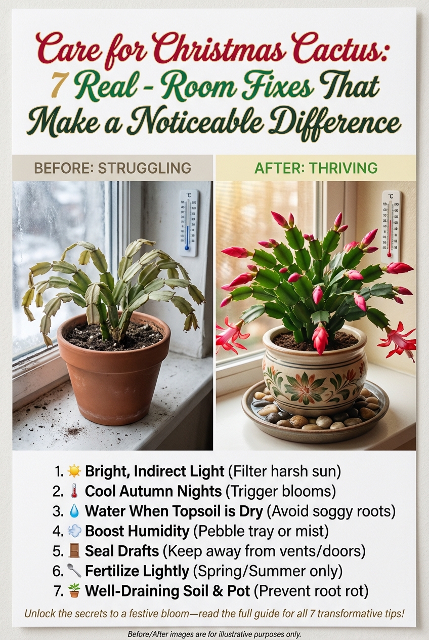 Care for Christmas Cactus – 7 Real – Room Fixes That Make a Noticeable Difference - photo 5