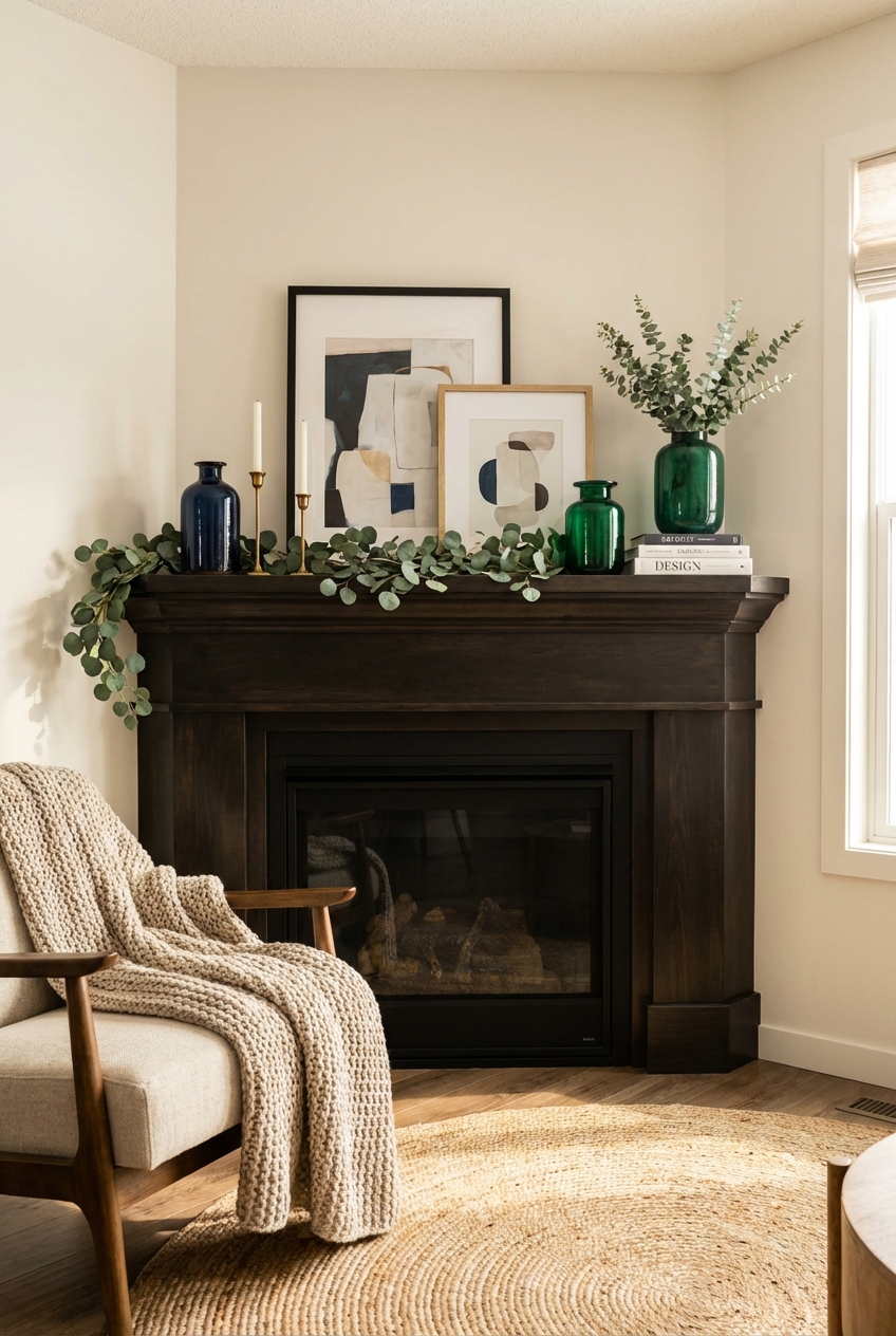 Decorate a Deep Corner Fireplace Mantel – 9 Easy Upgrades That Actually Work