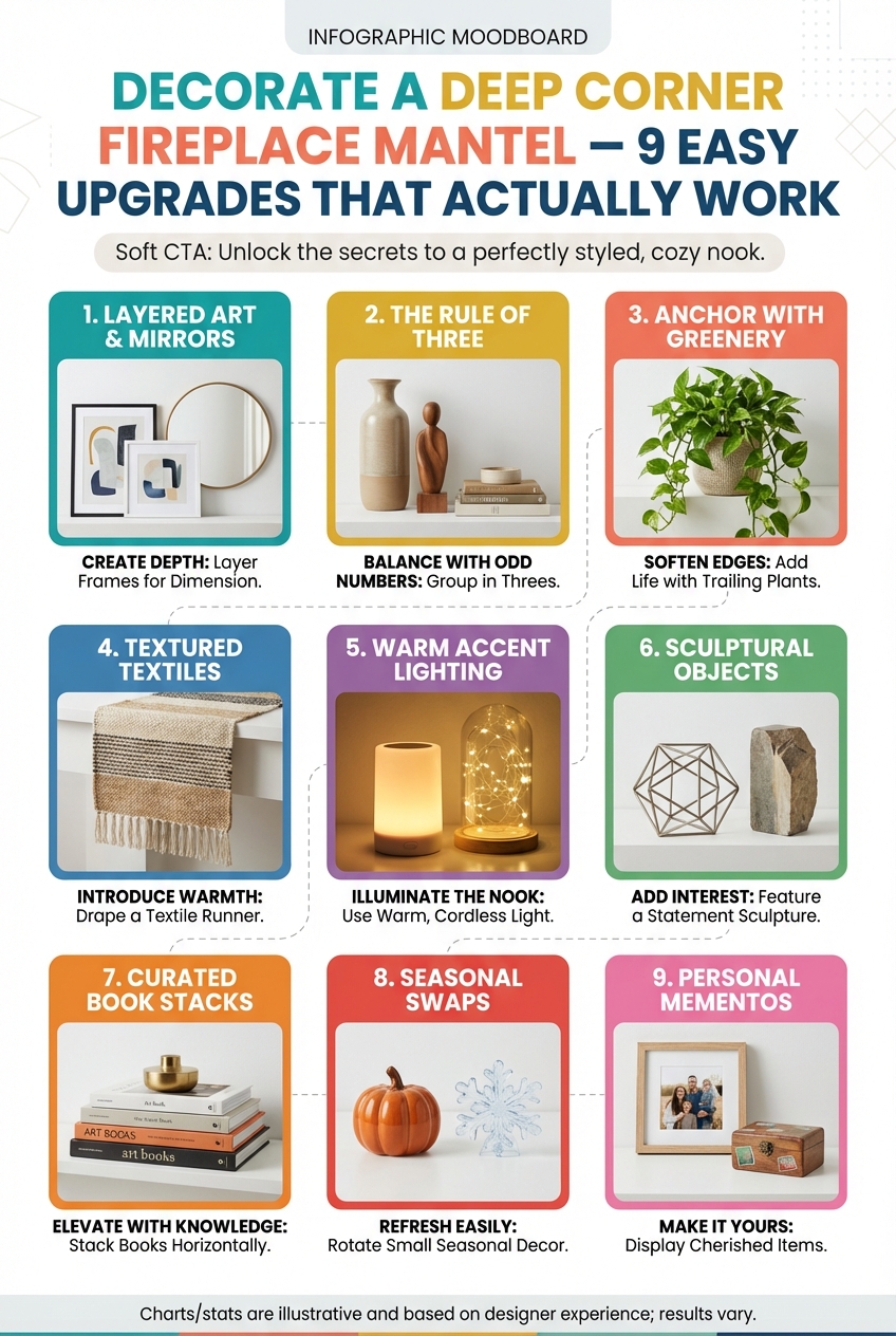 Decorate a Deep Corner Fireplace Mantel – 9 Easy Upgrades That Actually Work - photo 4