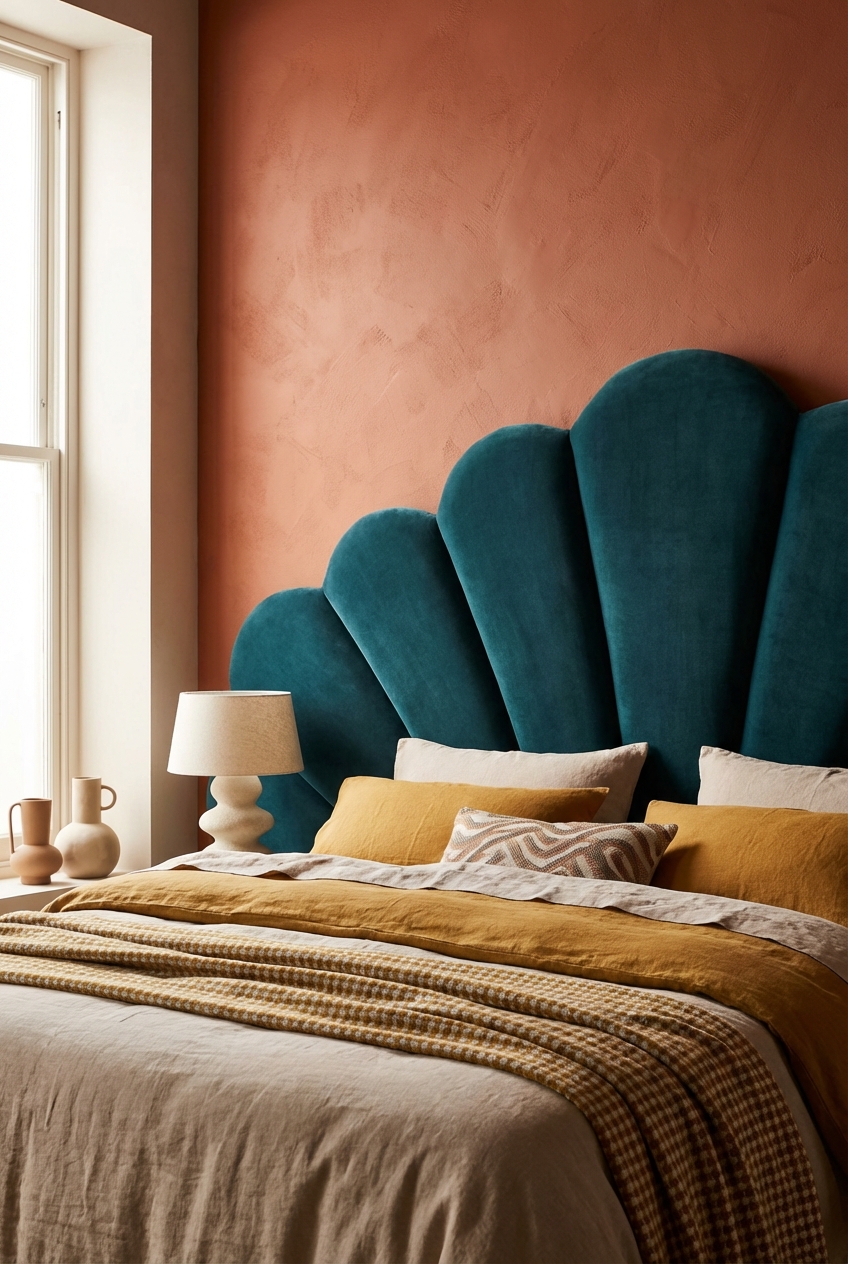 Statement Headboard Ideas: Scallops, Curves, and Showstopping Shapes
