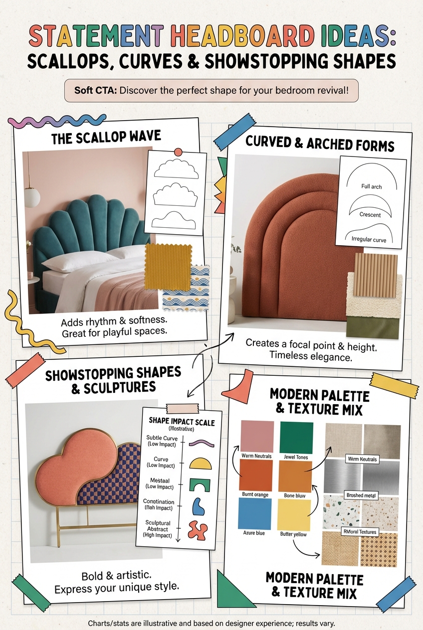 Statement Headboard Ideas: Scallops, Curves, and Showstopping Shapes - photo 4