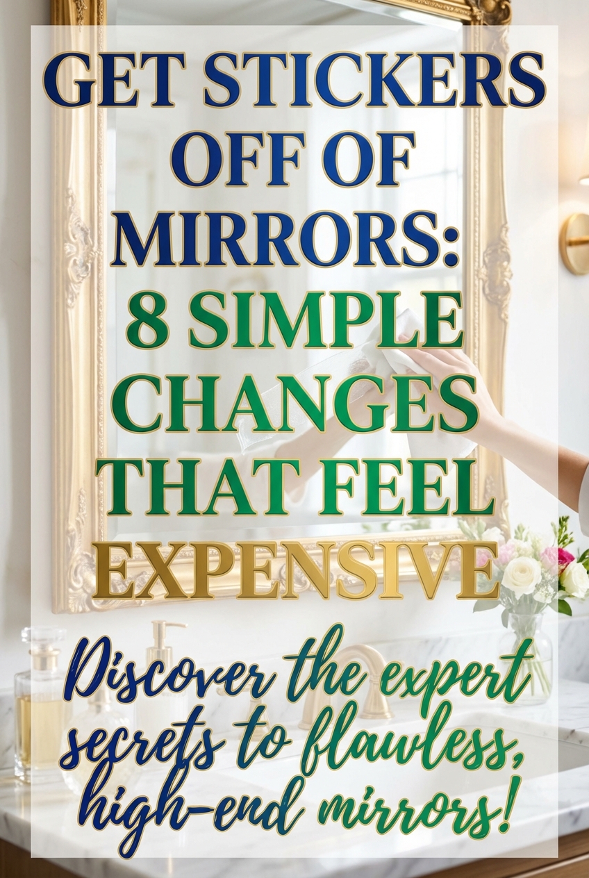 Get Stickers Off of Mirrors: 8 Simple Changes That Feel Expensive - photo 2