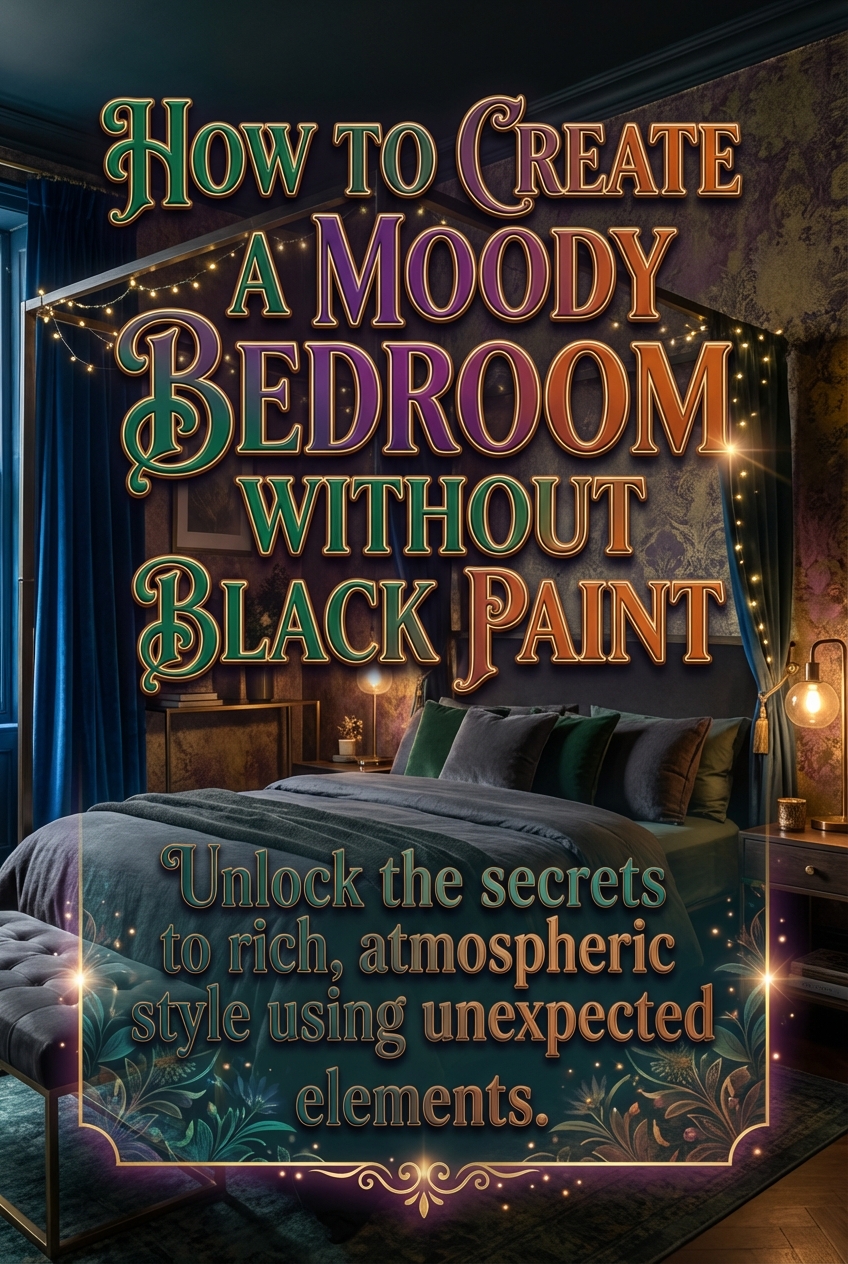 How to Create a Moody Bedroom Without Black Paint - photo 2