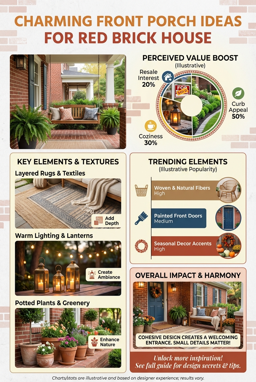 Charming Front Porch Ideas for Red Brick House - photo 3