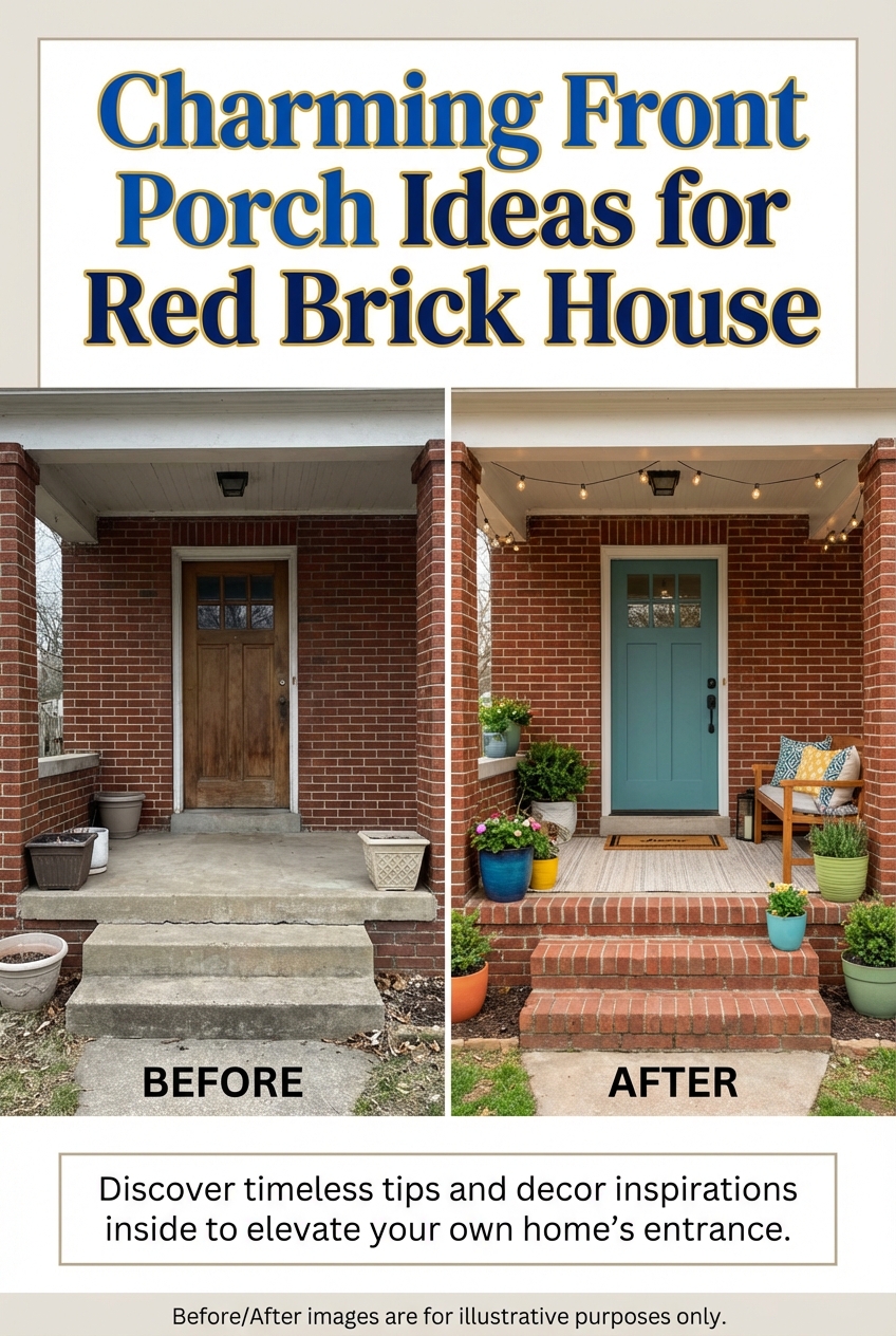 Charming Front Porch Ideas for Red Brick House - photo 5