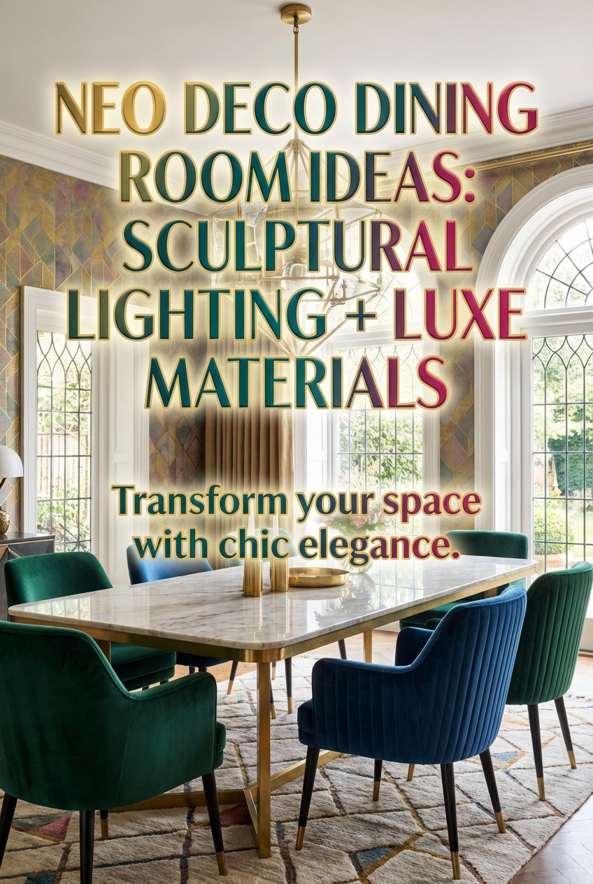 Neo Deco Dining Room Ideas: Sculptural Lighting + Luxe Materials - photo 2