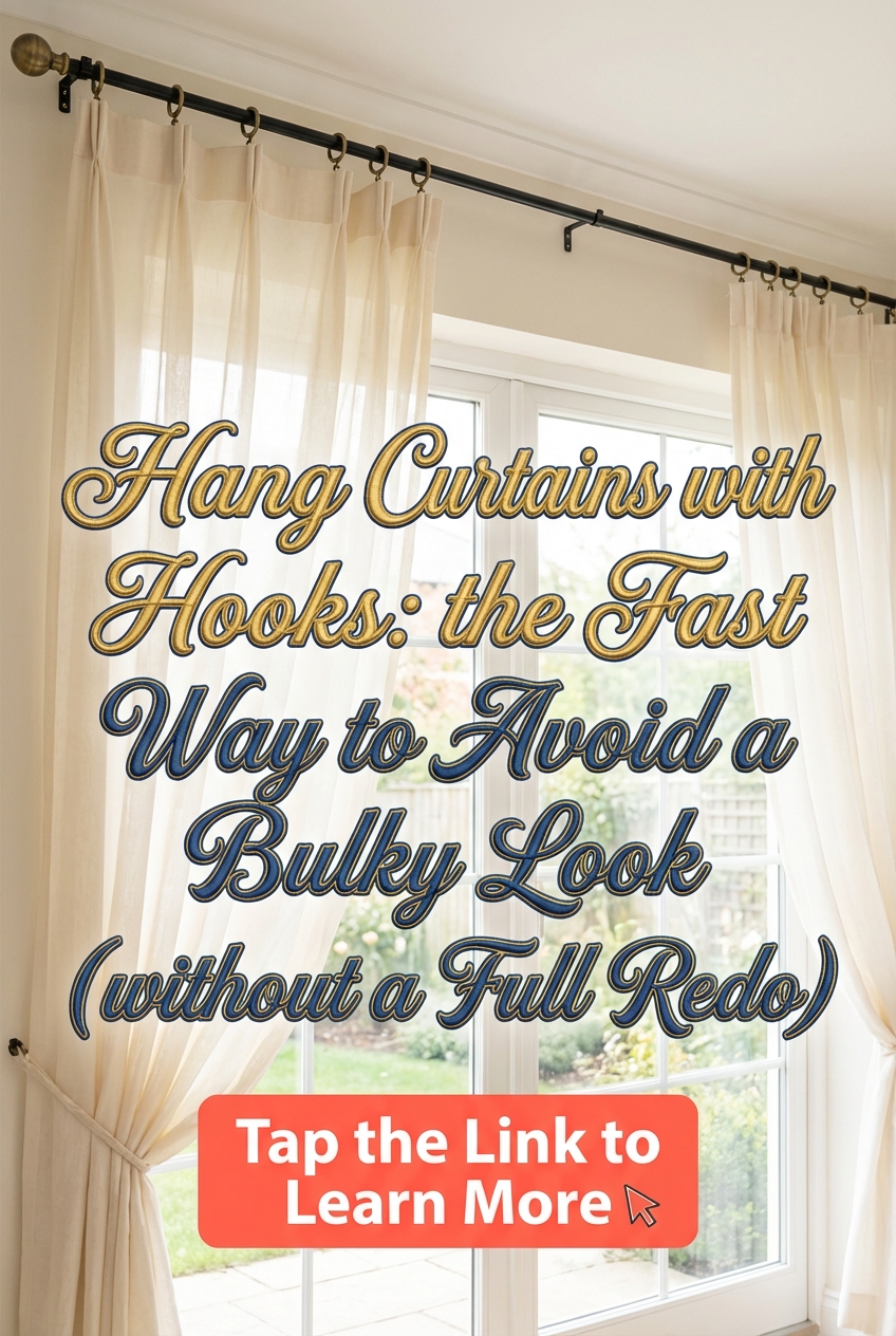 Hang Curtains with Hooks: the Fast Way to Avoid a Bulky Look (without a Full Redo) - photo 2