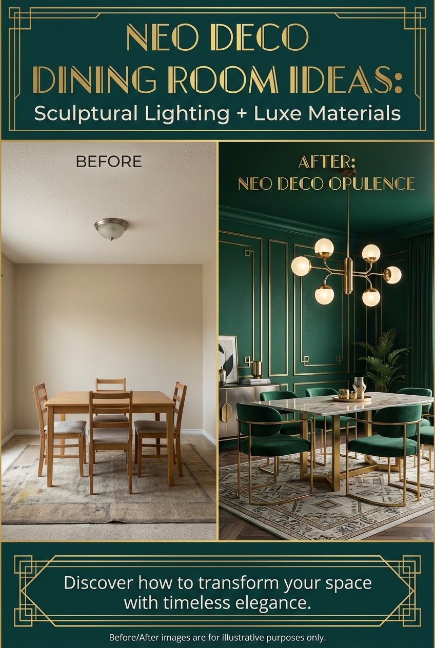 Neo Deco Dining Room Ideas: Sculptural Lighting + Luxe Materials - photo 5
