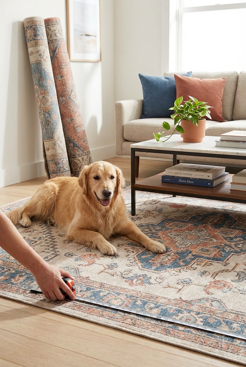 The Best Pet Friendly Rug Picks: the Fast Way to Get the Size Right (without a Full Redo)