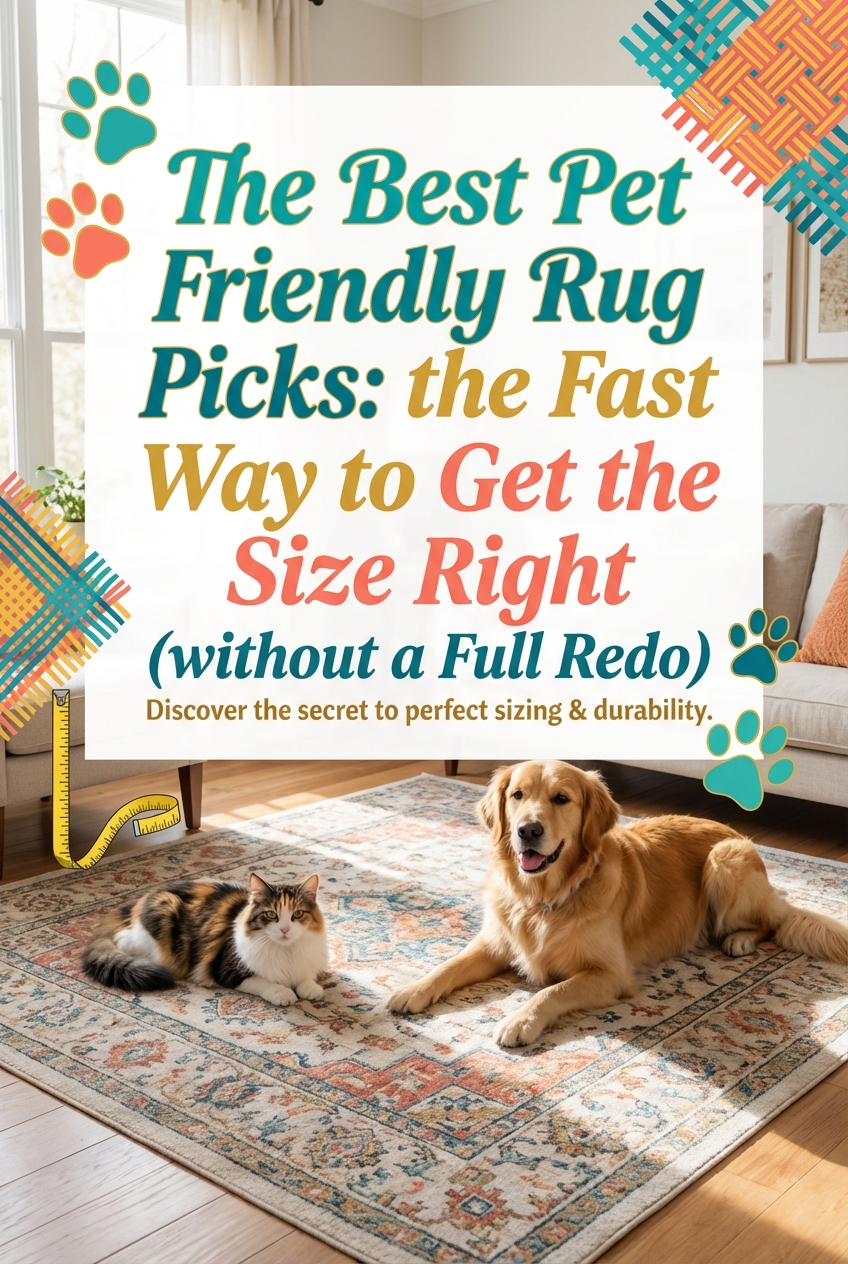The Best Pet Friendly Rug Picks: the Fast Way to Get the Size Right (without a Full Redo) - photo 2