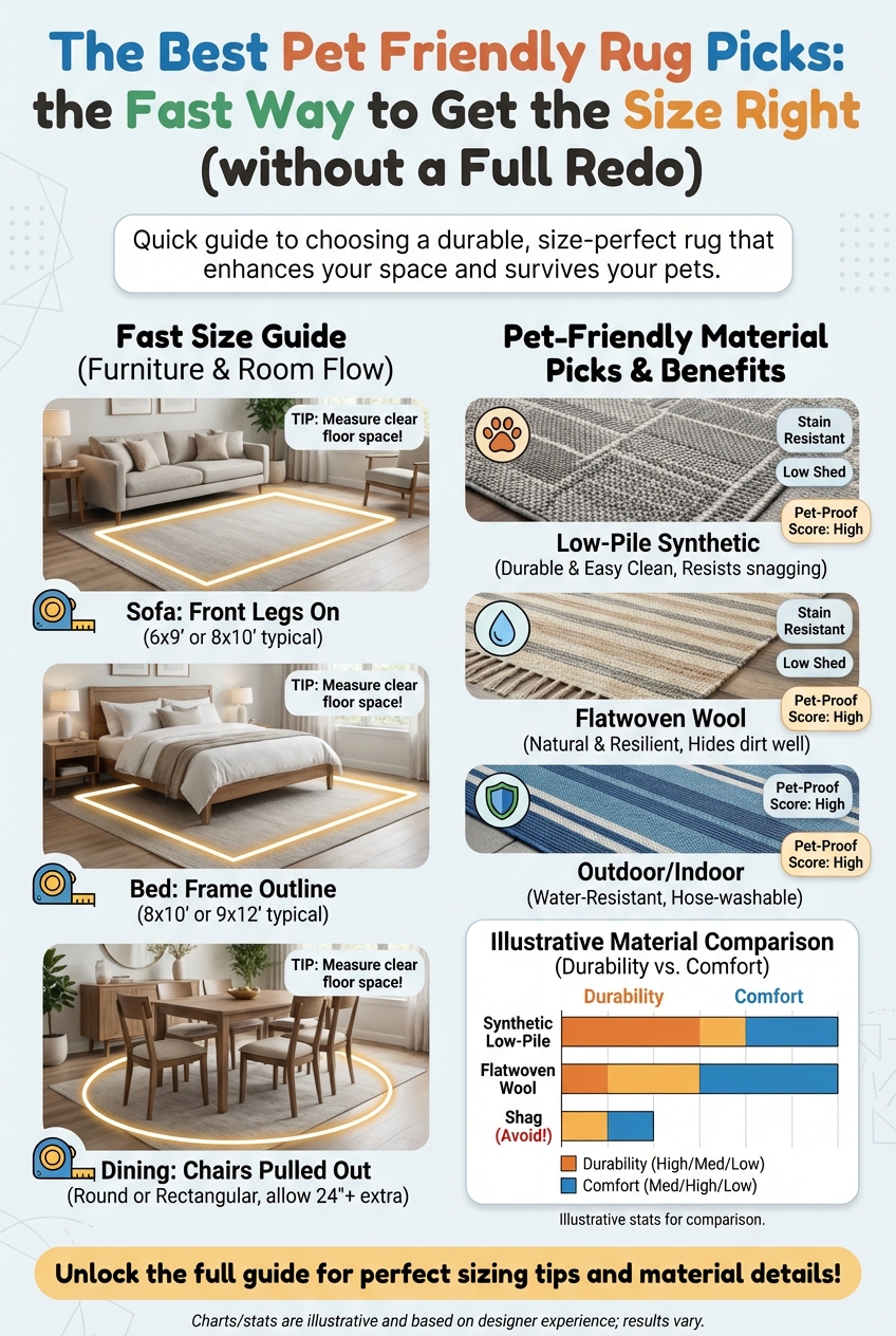 The Best Pet Friendly Rug Picks: the Fast Way to Get the Size Right (without a Full Redo) - photo 3