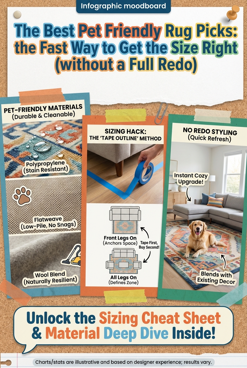 The Best Pet Friendly Rug Picks: the Fast Way to Get the Size Right (without a Full Redo) - photo 4