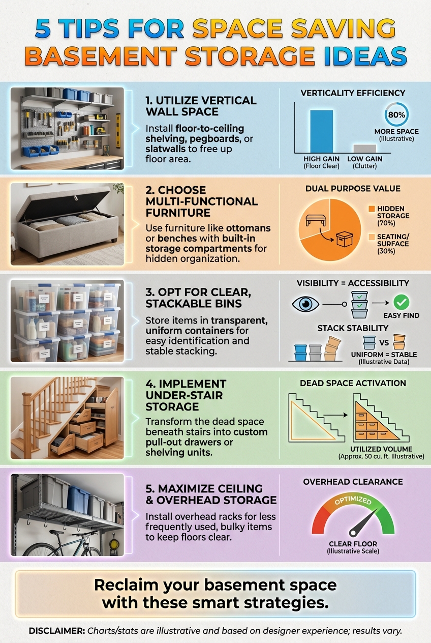 5 Tips for Space Saving Basement Storage Ideas - photo 3