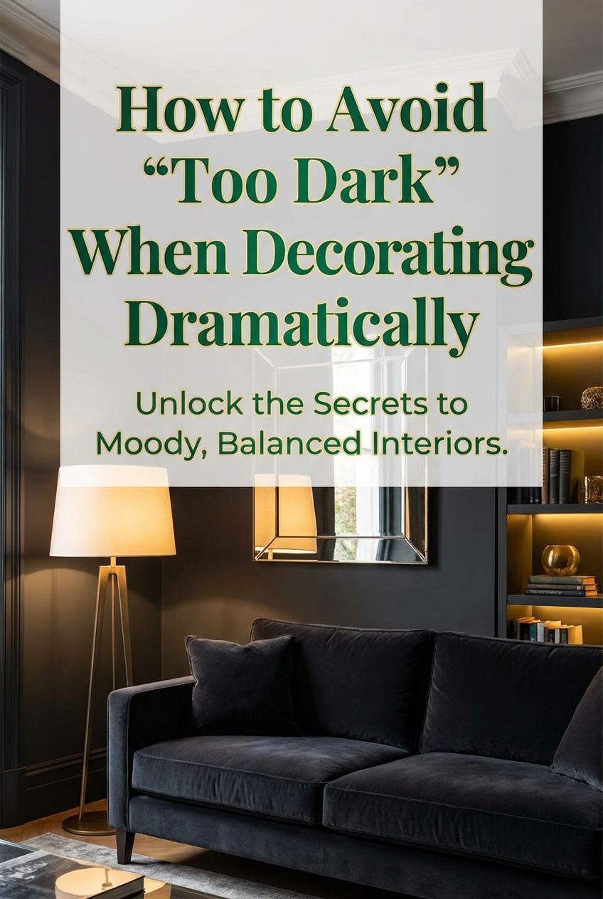 How to Avoid “Too Dark” When Decorating Dramatically - photo 2