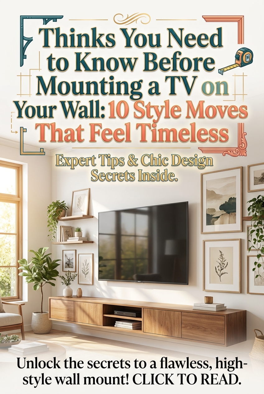Thinks You Need to Know Before Mounting a TV on Your Wall: 10 Style Moves That Feel Timeless - photo 2