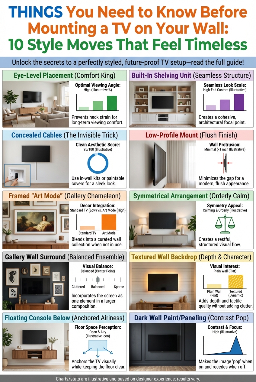 Thinks You Need to Know Before Mounting a TV on Your Wall: 10 Style Moves That Feel Timeless - photo 3