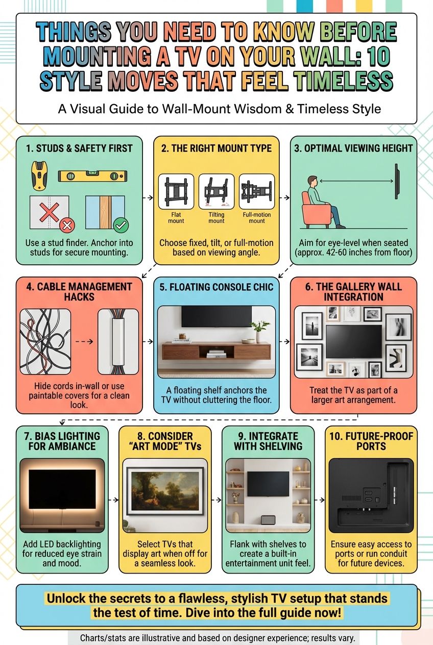 Thinks You Need to Know Before Mounting a TV on Your Wall: 10 Style Moves That Feel Timeless - photo 4